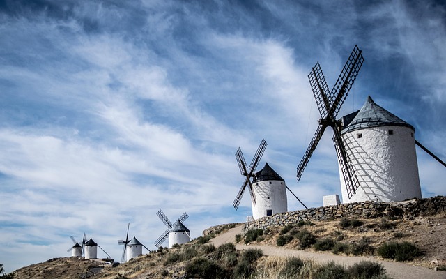 Windmill looking houses